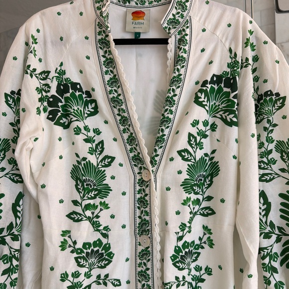 FARM Rio Botanical Green and Cream Maxi Dress - Picture 2 of 2